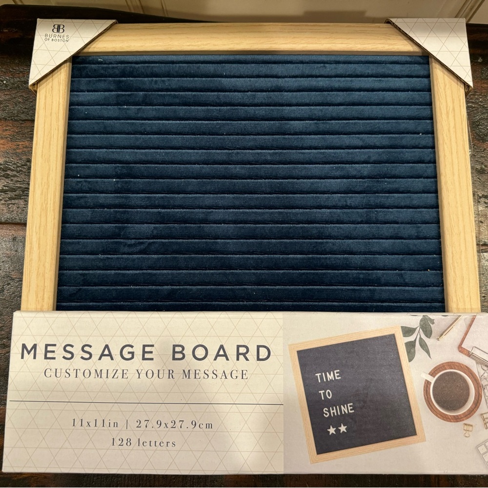 Message Letter Board with letter tiles New in Box!